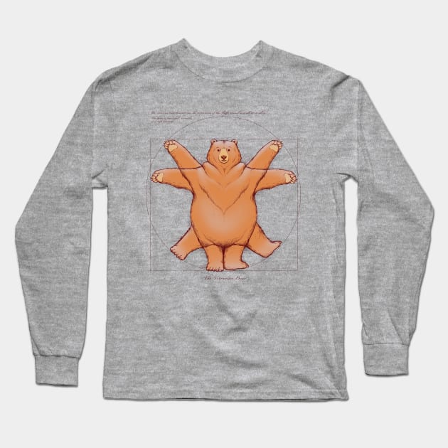 Vitruvian Bear Long Sleeve T-Shirt by Tobe_Fonseca